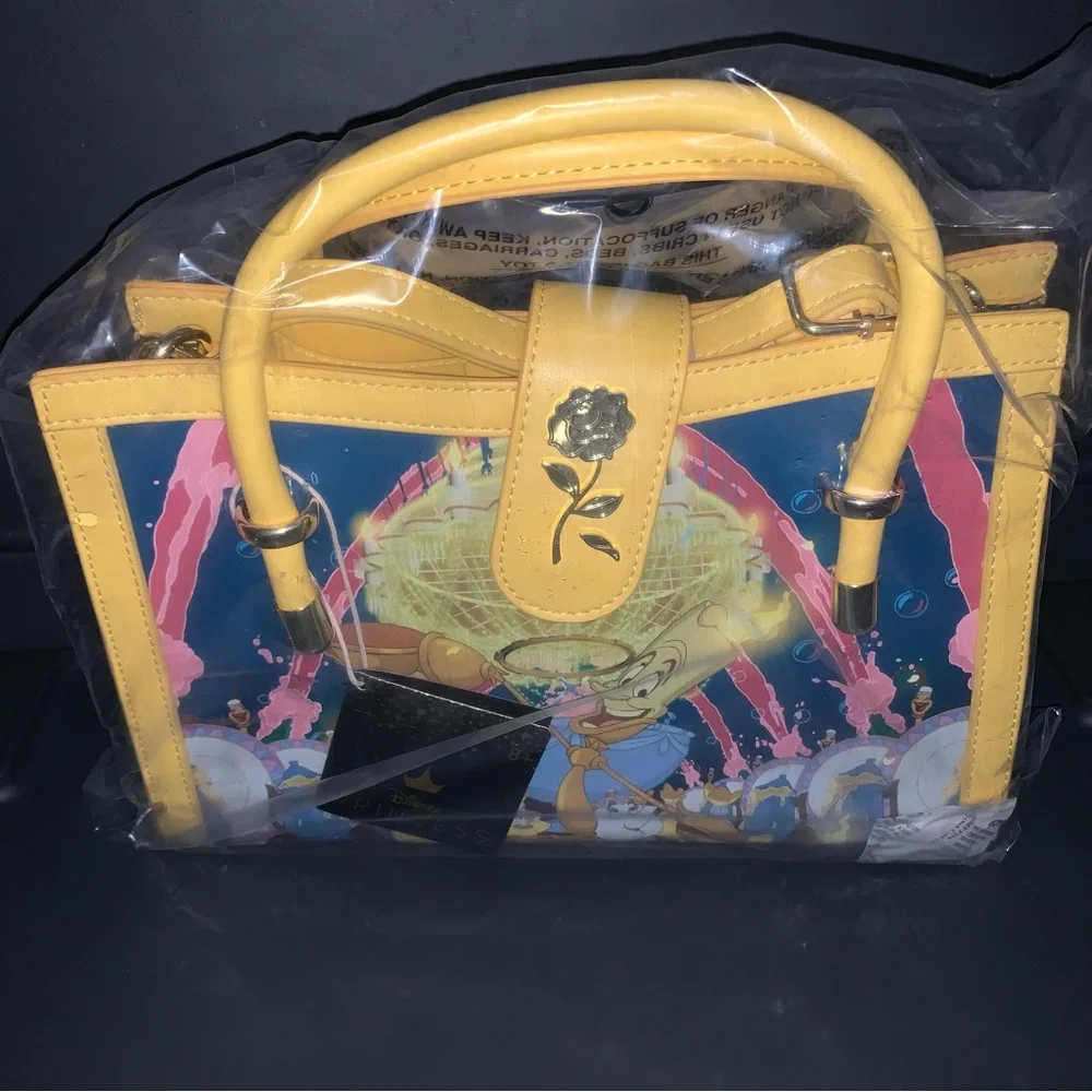 Loungefly Disney Beauty and the Beast Princess Scene Crossbody Bag - Picture 2 of 6